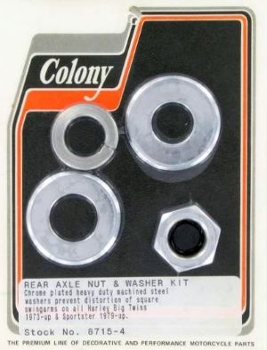 REAR AXLE NUT & WASHER KIT